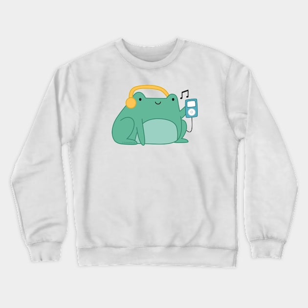 iPod Frog Crewneck Sweatshirt by Made by Chanamon